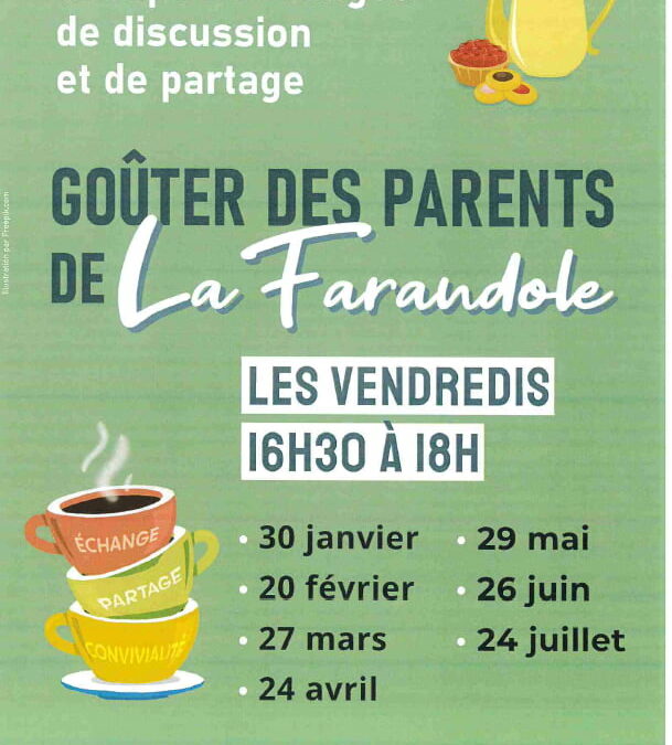 Le goûter des parents de la Farandole (0 – 3 ans), à Millas