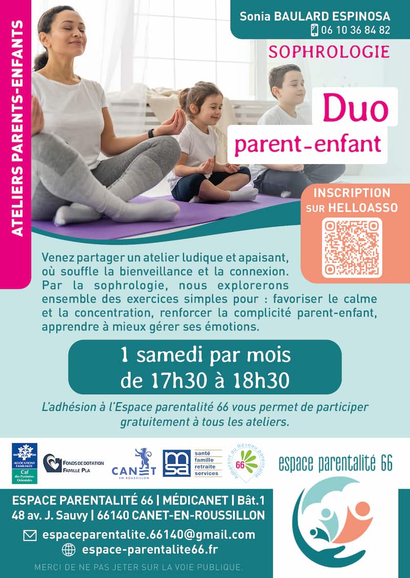 Atelier de sophrologie en duo parents-enfants