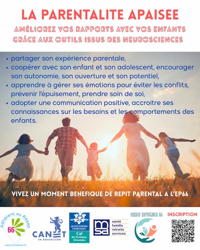 Flyer atelier parentalité apaisée