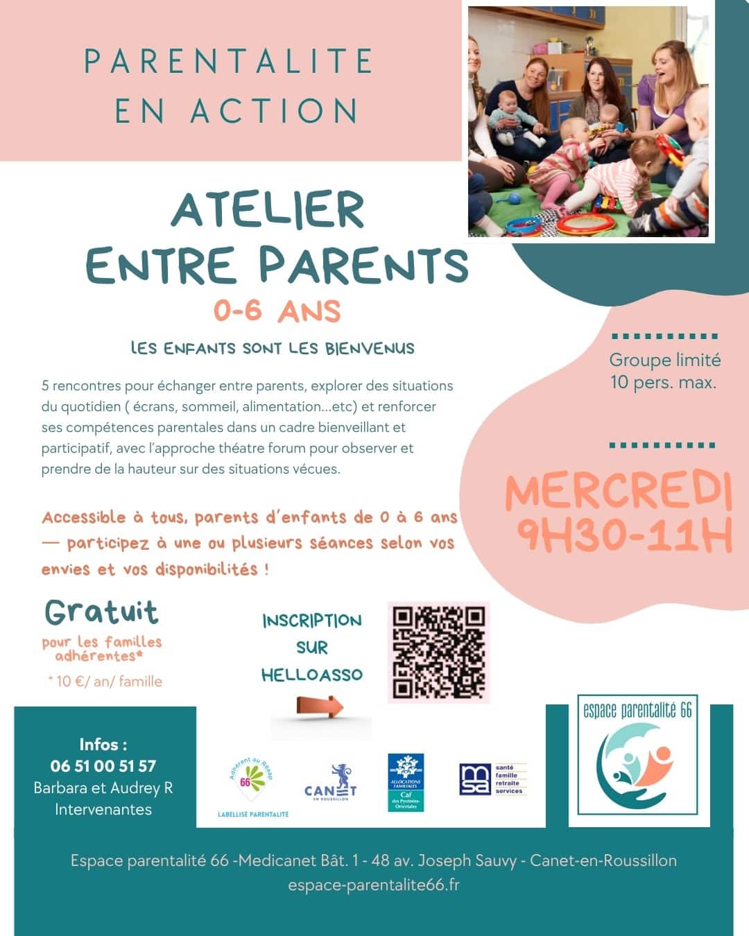 Flyer de l'action parentalité en action