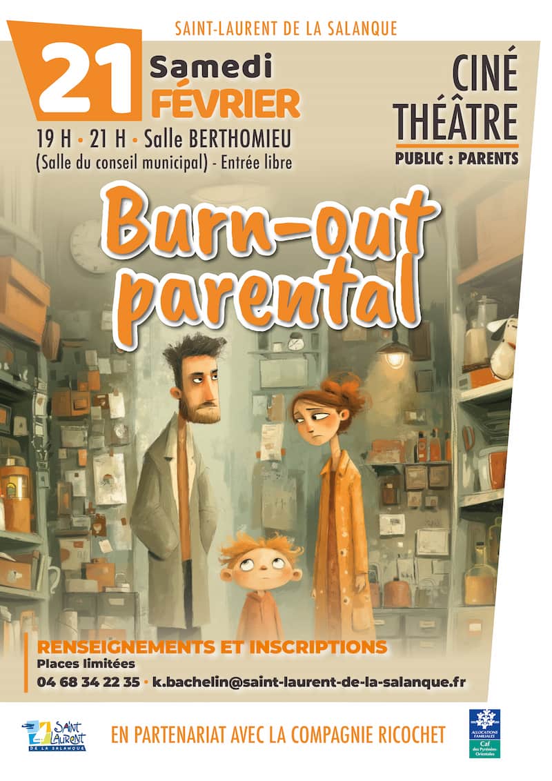 Affiche soirée échange autour du burn out parental