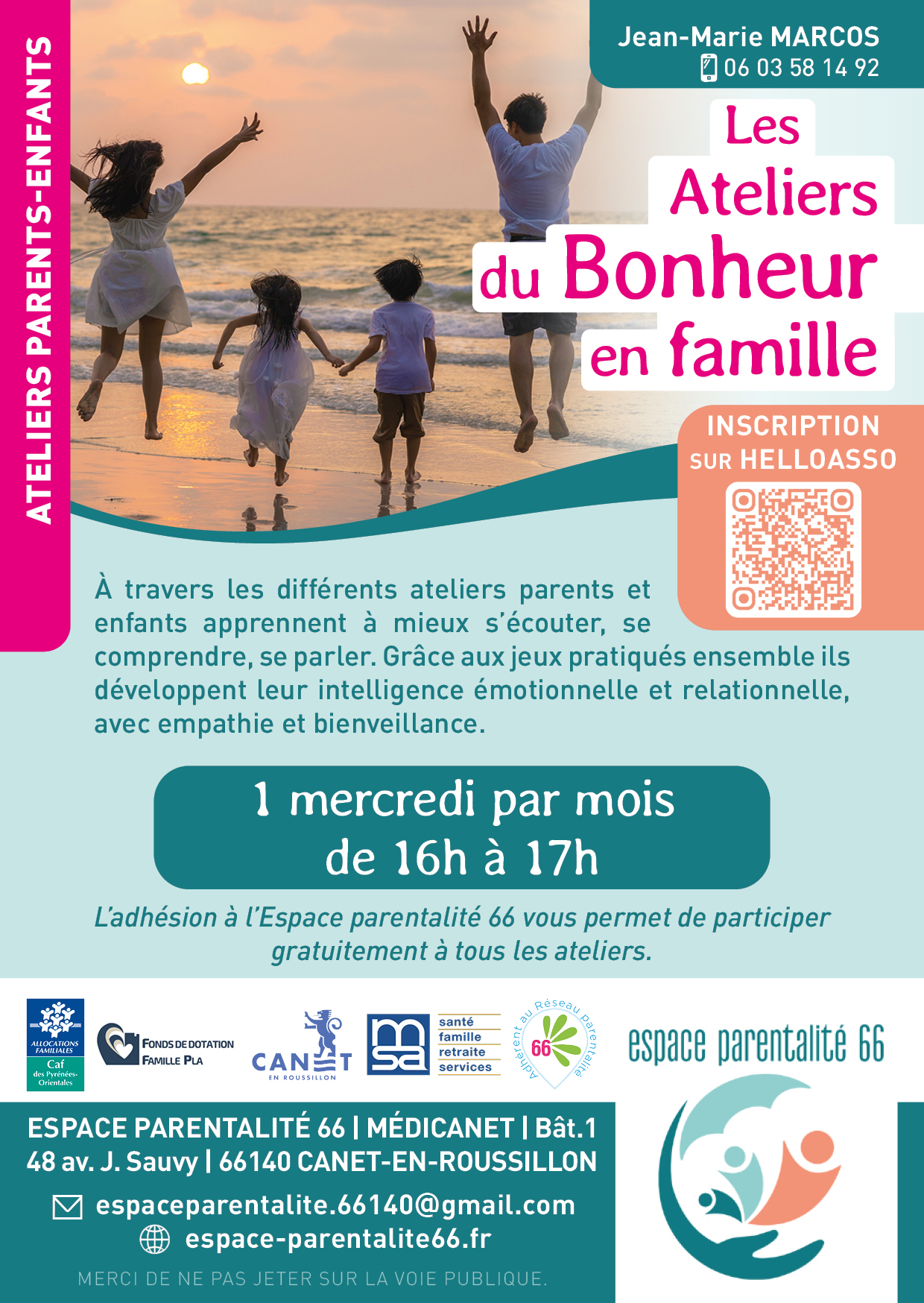 Affiche Ateliers du bonheur