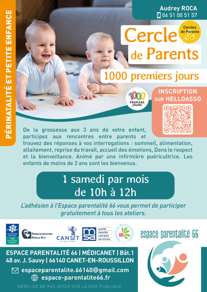 Affiche Ateliers cercle de parents