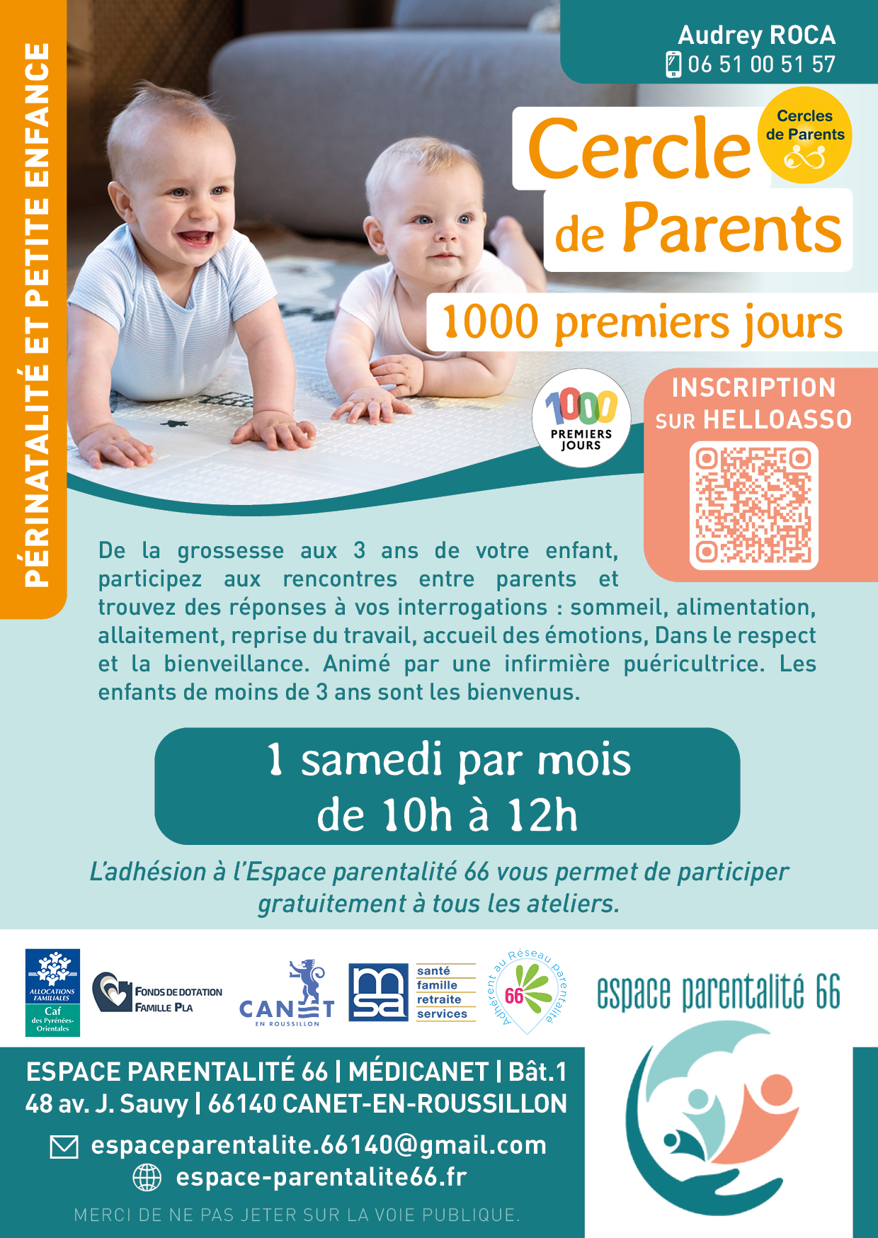 Affiche Ateliers cercle de parents