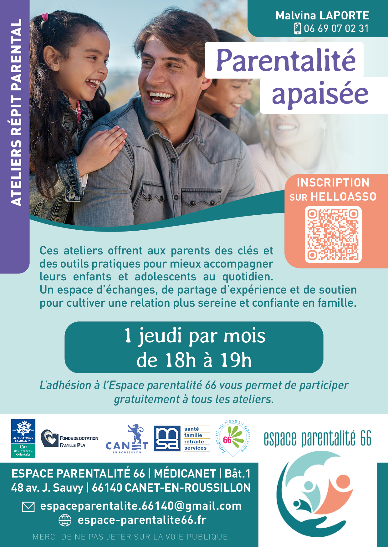 Affiche parentalité apaisée