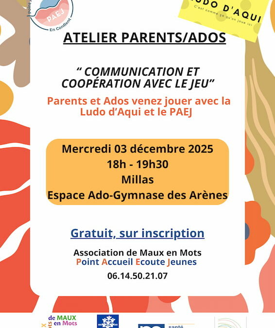 Communication et coopération autour du jeu avec son ado, à Millas