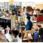 Photos d'enfants en découvertes culturelles et appui à la scolarité