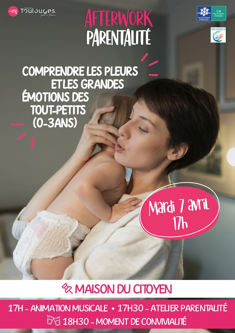 Affiche de la thématique du 7 avril autour des émotions des tout-petits