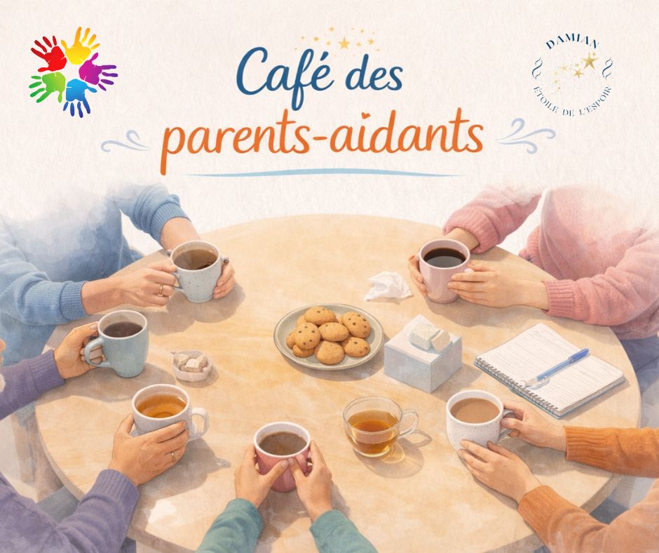 Affiche café des parents aidants -Damian l'étoile de l'espoir