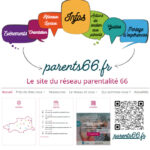 Visuel de l'affiche présentant le site parents66.fr