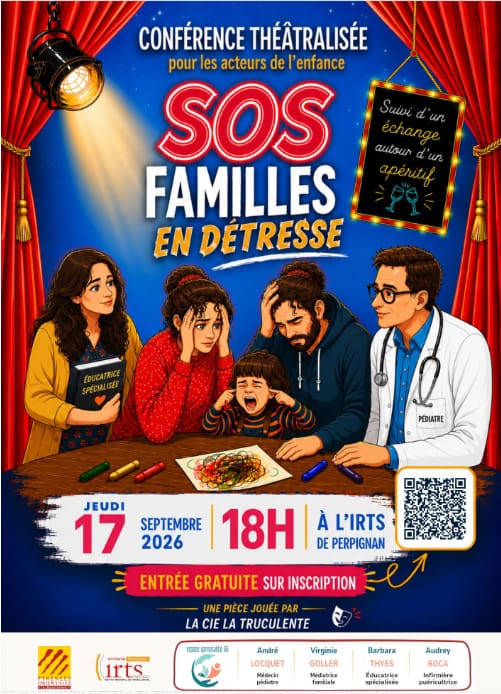 Affiche conférence théâtralisée SOS familles en détresse - 17-09-2026
