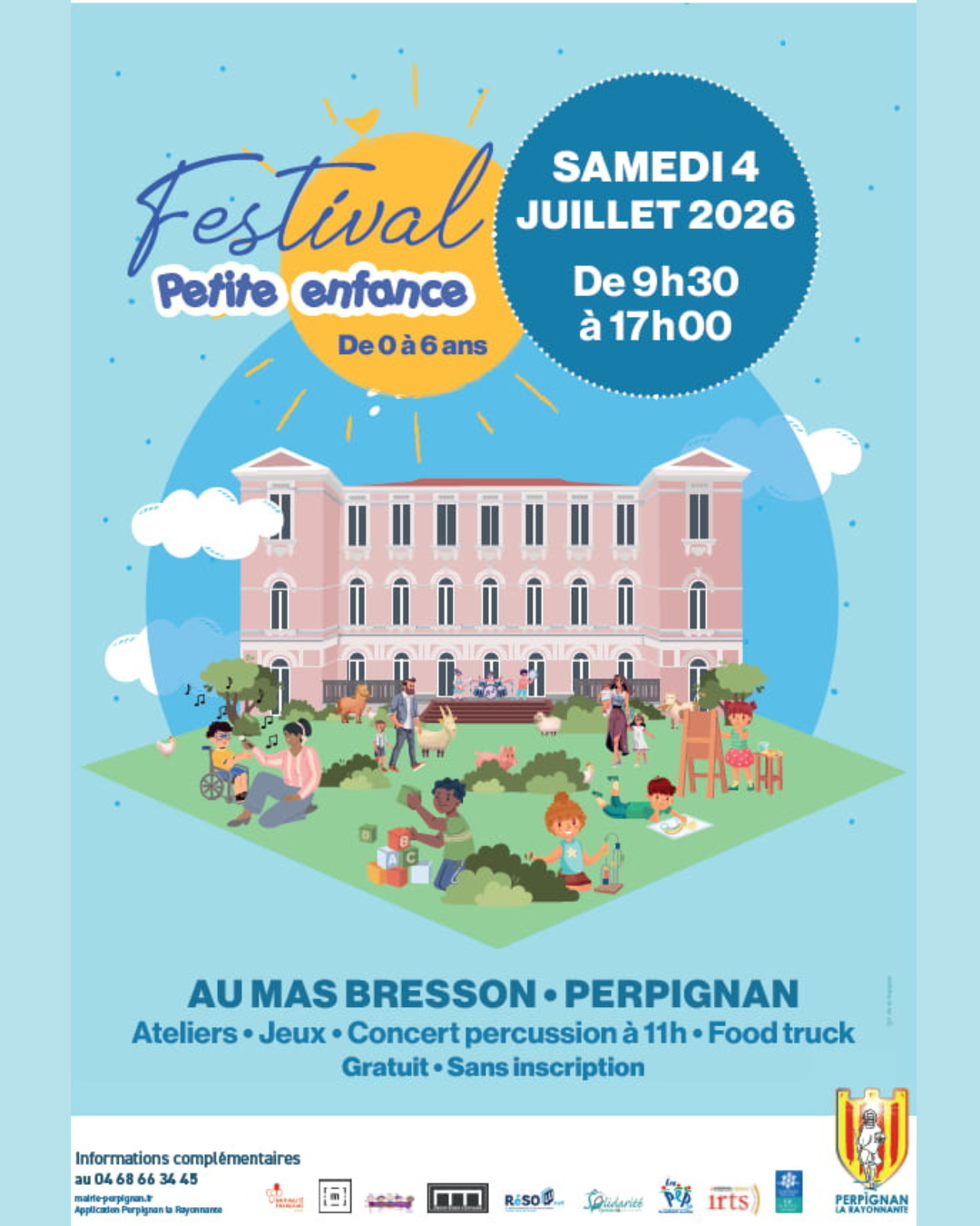 Affiche viens jouer avec moi 4 juillet