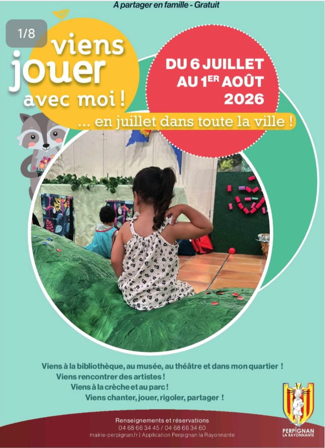 Affiche viens jouer avec moi en juillet