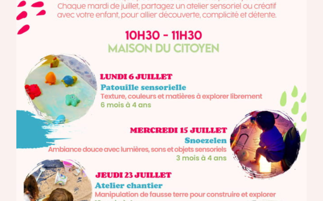 Ateliers parentalité en Juillet, à Toulouges