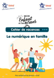 Page de garde du cahier de vacances UNAF 2026 - Ecran