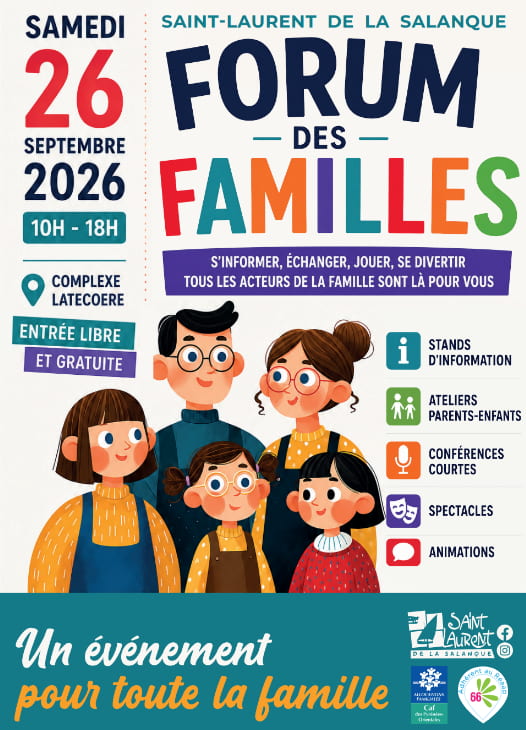 Affiche Forum familles de St Laurent le 26-09